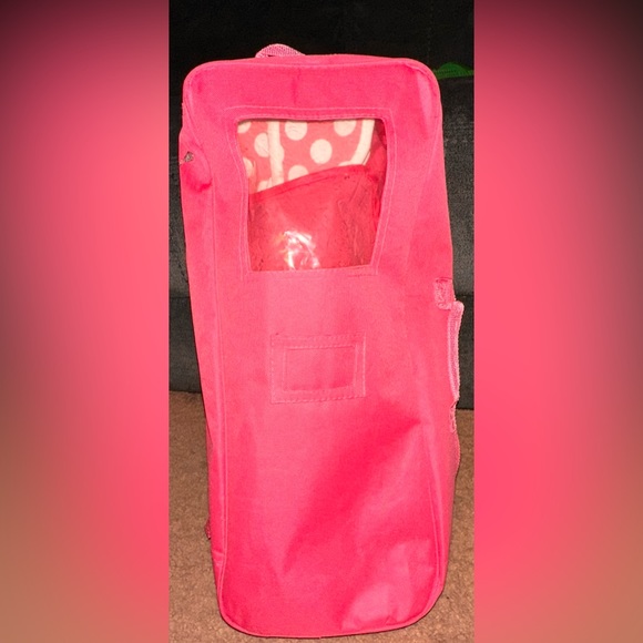 Pink Doll Transport Case w/ Bed & Bedding for 18” Dolls Fits American Girl Doll - Picture 4 of 5